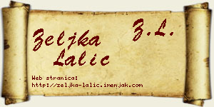 Željka Lalić vizit kartica